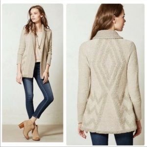 Anthropologie Angel of the North Equinox Wool Blend Cardigan, Size Small